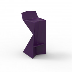 Tabouret design Vertex, Vondom violet Laqué
