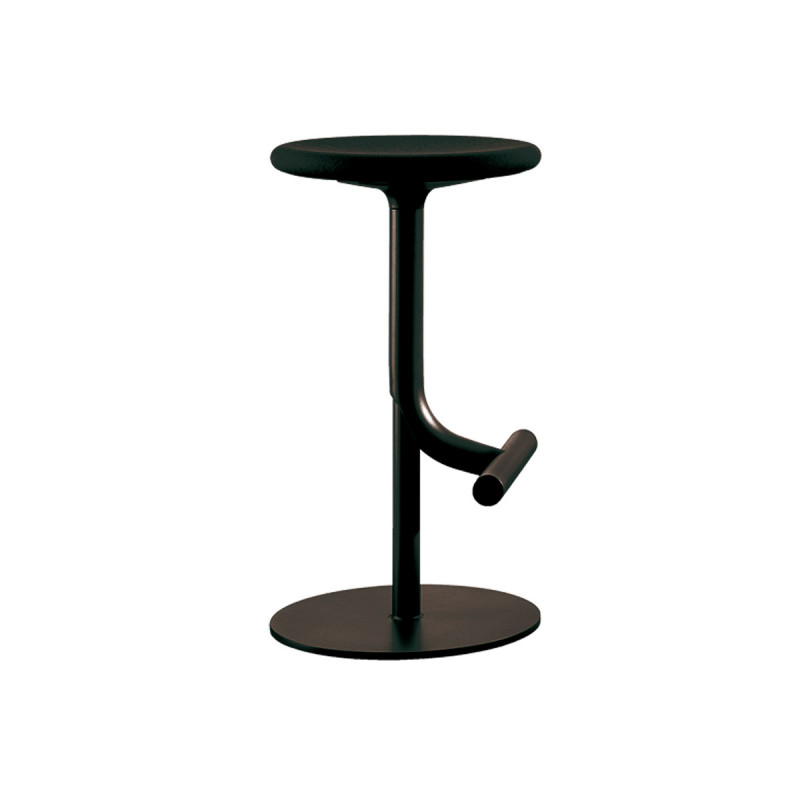 Tabouret de bar design réglable Tibu, Magis noir, hauteur d'assise réglable  de 60 à 77 cm