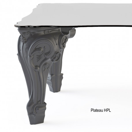 Table Sir of Love, Design of Love by Slide gris Longueur 200 cm