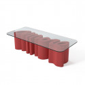 Table basse Amore, Slide Design rouge Mat