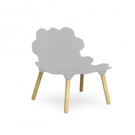 Chaise lounge design Tarta, Slide Design blanc laqué mat