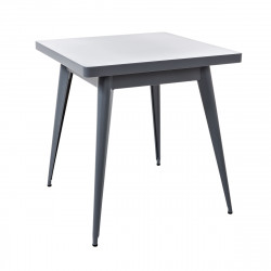 Table 55 Verni, Tolix satiné 70x70 cm
