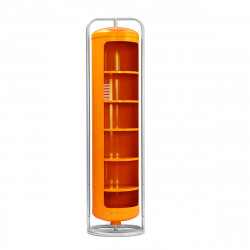 Vestiaire Mono Cylindre, Tolix orange potiron mat