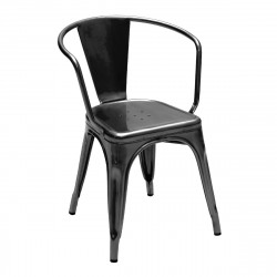 Set de 2 fauteuils A56 Verni, Tolix gris lasure