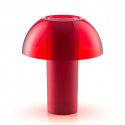 Lampe de table Colette, Pedrali rouge transparent Taille L