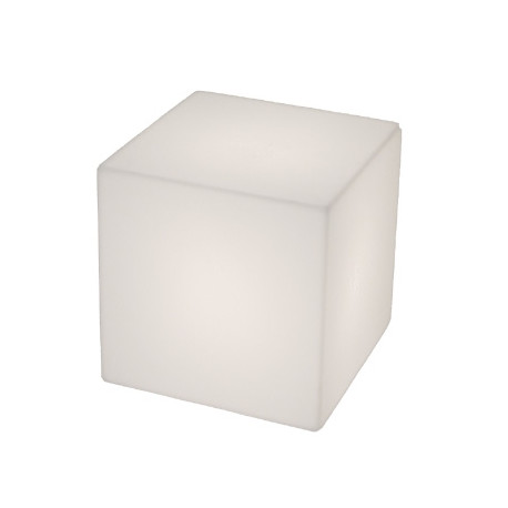 Cubo Out, Slide Design blanc 40cm Lumineux LED RGB fil