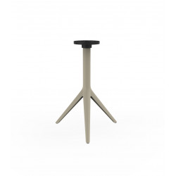 Pied de table Mari-Sol, H 73 cm pour petits plateaux, Vondom ecru Fixe, H73 cm
