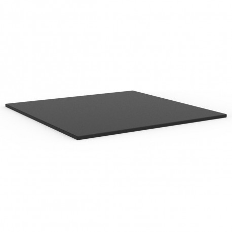 Plateau de table carré Mari-Sol ,Vondom noir,bordure noir 89x89 cm