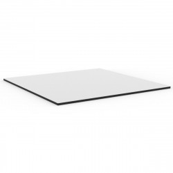 Plateau de table carré Mari-Sol ,Vondom blanc,bordure noir 89x89 cm