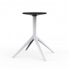 Set de 4 pieds de table Mari-Sol, H 73 cm pour grands plateaux, Vondom blanc Fixe, H73 cm