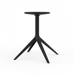 Set de 4 pieds de table Mari-Sol, H 73 cm pour grands plateaux, Vondom noir Fixe, H73 cm