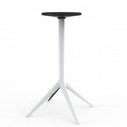 Pied de table Mari-Sol, H105 cm pour grands plateaux, Vondom blanc Fixe, H73 cm