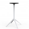 Set de 4 pieds de table Mari-Sol, H105 cm pour grands plateaux, Vondom blanc Fixe
