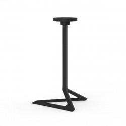 Set de 4 pieds de table Delta, Vondom noir Fixe, H73 cm