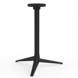 Set de 4 pieds de table Faz, Vondom noir Basculant, H73 cm