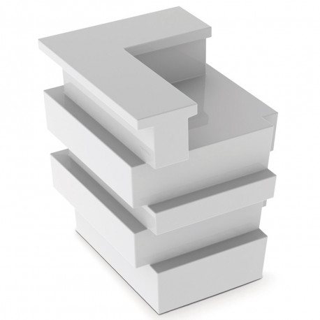 Elément d'angle Bar Tetris, Pedrali blanc Mat