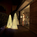Sapin lumineux LED RGB Chrismy, Vondom blanc Hauteur 150 cm