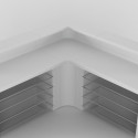 Break Corner Bar, module d'angle bar lumineux, Slide Design blanc