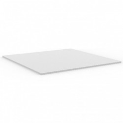 Plateau de table carré Mari-Sol ,Vondom blanc,bordure blanche 89x89 cm