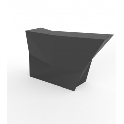 Banque d\'accueil Origami, élément lateral, Proselec anthracite Mat