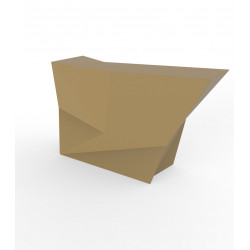 Banque d\'accueil Origami, élément lateral, Proselec beige Mat
