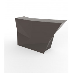 Banque d\'accueil Origami, élément lateral, Proselec bronze Laqué