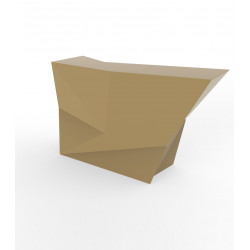 Banque d\'accueil Origami, élément lateral, Proselec beige Laqué