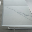 Table Extrados 240 Céramique gris et Aluminium 242x110 cm