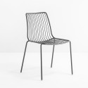 Lot de 2 chaises design filaires Nolita 3650, Pedrali, gris anthracite