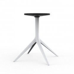Pied de table Mari-Sol fixe, H 73 cm pour plateaux D120cm, Vondom, blanc