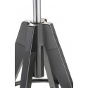 Tabouret de bar Arki stool ARKW6 , Pedrali, hauteur réglable 65 à 75 cm, anthracite et noir