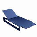 Chaise longue Frame avec coussin tissu Nautic, Vondom bleu marine