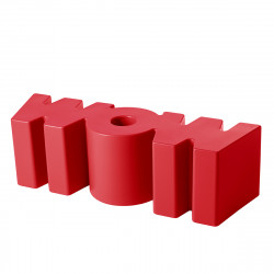 Banc Wow, Slide Design rouge Mat