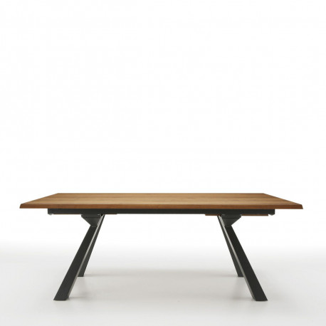 Table Zeus MT, Midj plateau bois , pieds acier 250cm x106 cm