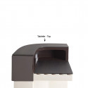 Bar Cordiale Corner marron chocolat, module d'angle, Slide Design, L70 x P70 x H110 cm