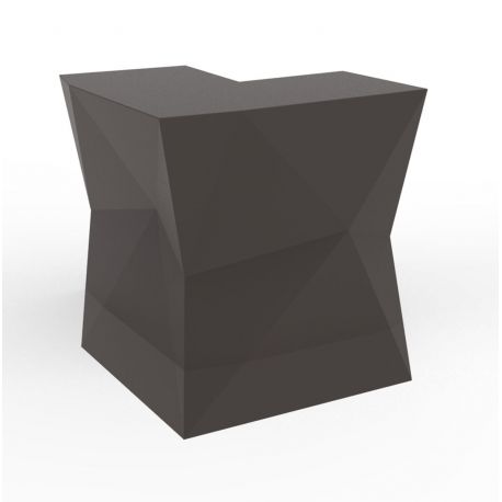 Banque d'accueil Origami, élément d'angle, Proselec bronze Mat