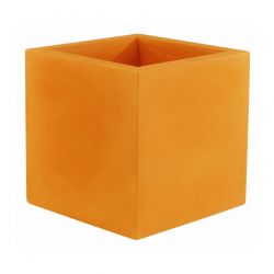 Pot Carré 60x60x60 cm, orange, simple paroi, Vondom