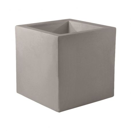 Pot Cube 50x50x50 cm, simple paroi, Vondom, taupe