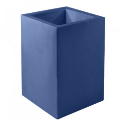 Pot Cubo Alto 40x40xH80 cm, simple paroi, Vondom, bleu marine