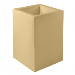 Pot Cubo Alto 40x40xH80 cm, simple paroi, Vondom, beige
