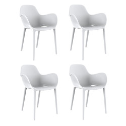 Set de 4 chaises Sabinas, Vondom blanc