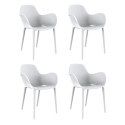 Set de 4 chaises Sabinas, Vondom blanc