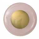 Plafonnier verre soufflé Horizon Corail, diamètre 36 cm, Ebb & Flow, centre métal doré