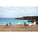 Lot de 4 Chaises Ibiza à barreaux avec accoudoirs, Vondom bleu marine