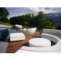 Table basse design carrée Vela Chill 80, Vondom, 80x80xH30cm, blanc