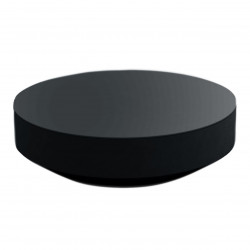 Table basse design ronde Vela diamètre 120cm, Vondom noir