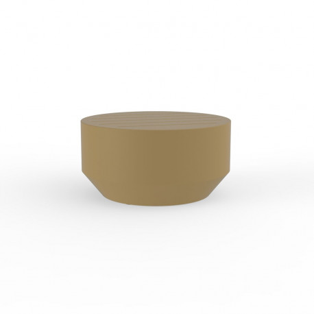Table basse ronde Vela diamètre 60xH30cm, Vondom beige