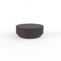 Table basse ronde Vela, diamètre 80xH30cm, Vondom bronze