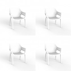 Lot de 4 fauteuils lounge Spritz, Vondom blanc