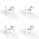 Lot de 4 fauteuils lounge Spritz, Vondom blanc